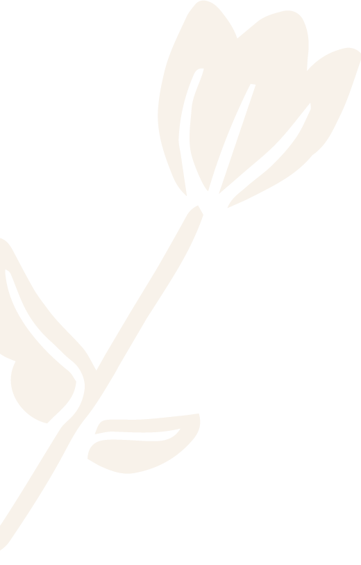 flower logomark for left side use